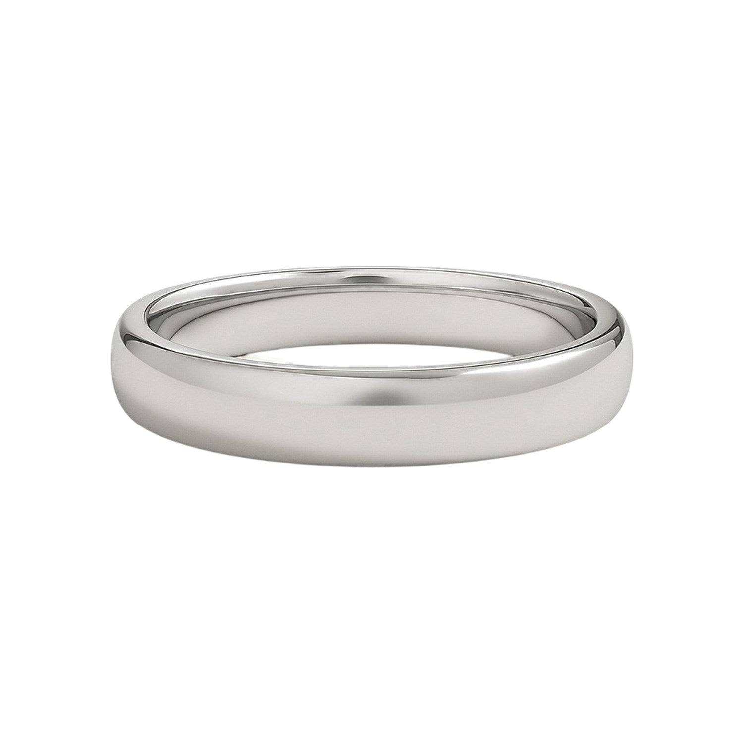 14k White Gold Comfort Fit Wedding Band(5.00 mm)