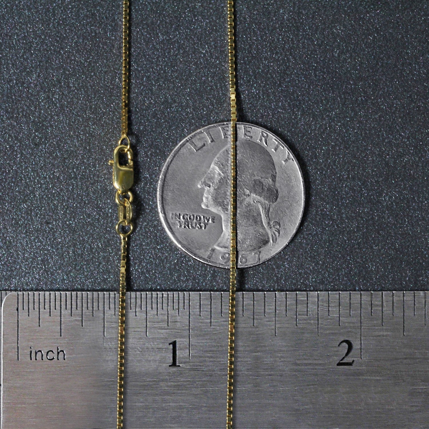 18k Yellow Gold Classic Box Chain (0.85 mm)