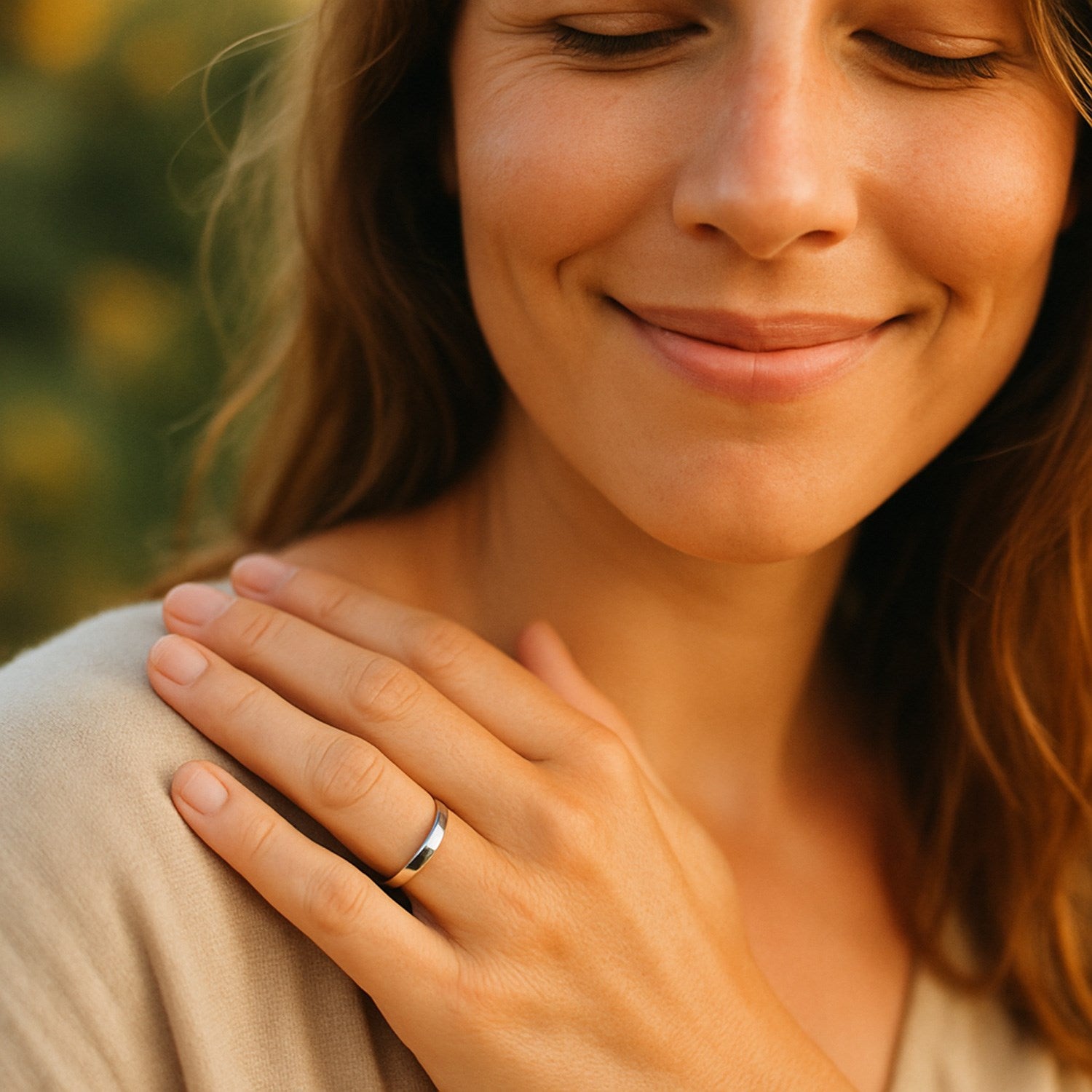 14k White Gold Comfort Fit Wedding Band(4.00 mm)