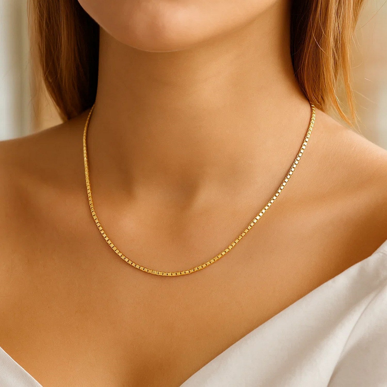 14K Yellow Gold Classic Box Chain (1.7 mm)