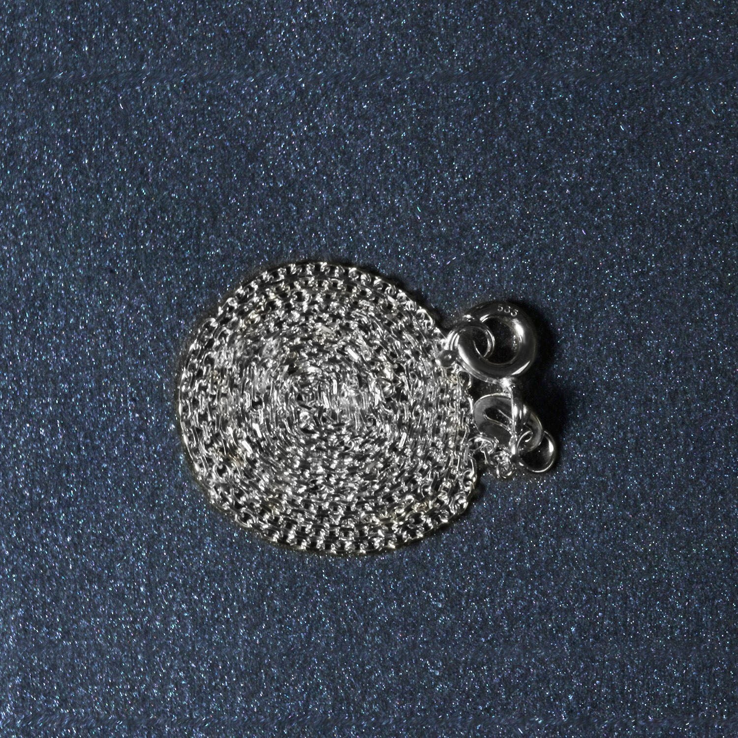 18k White Gold Diamond Cut Cable Link Chain (1.10 mm)