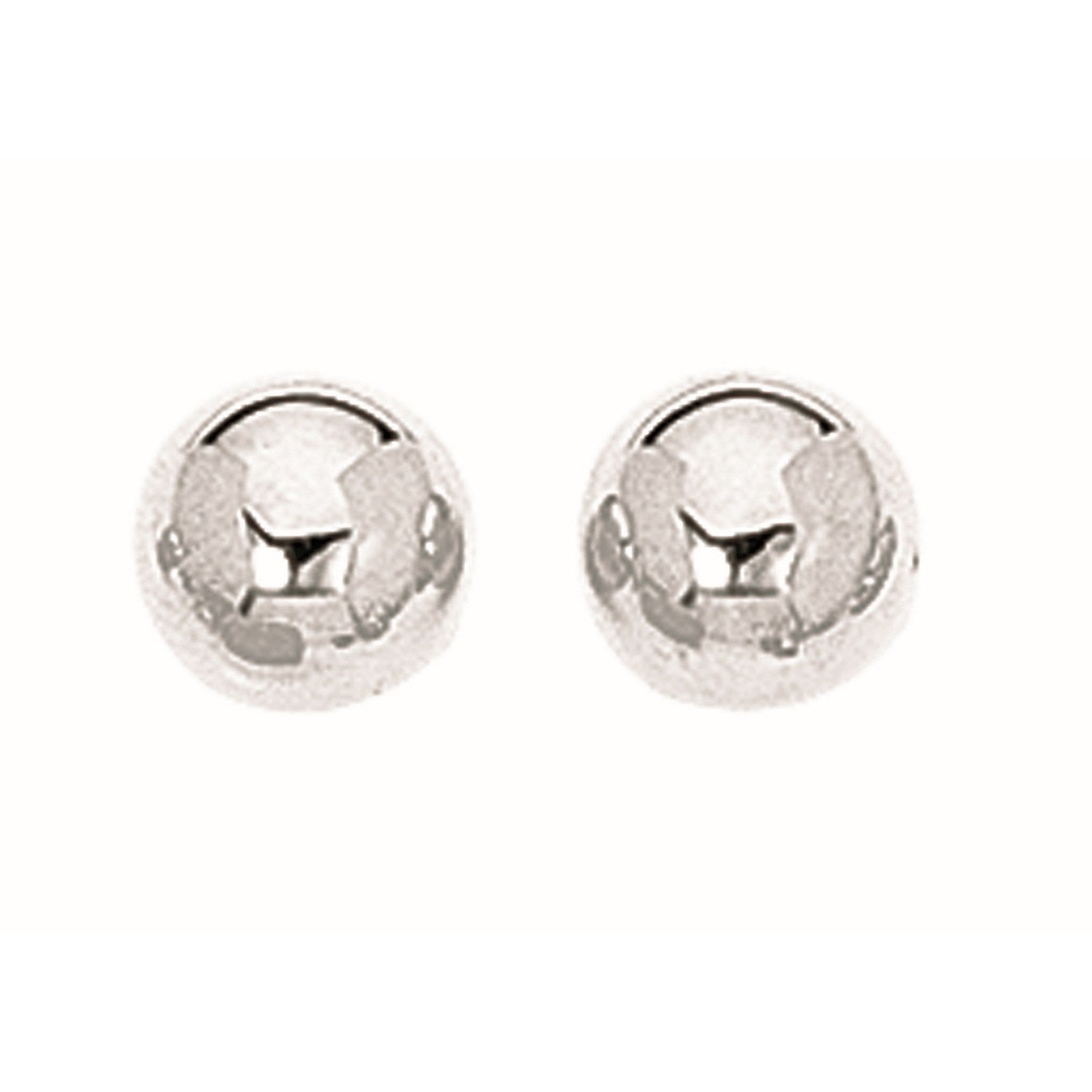 Sterling Silver Ball Stud Earrings (8.00 mm)