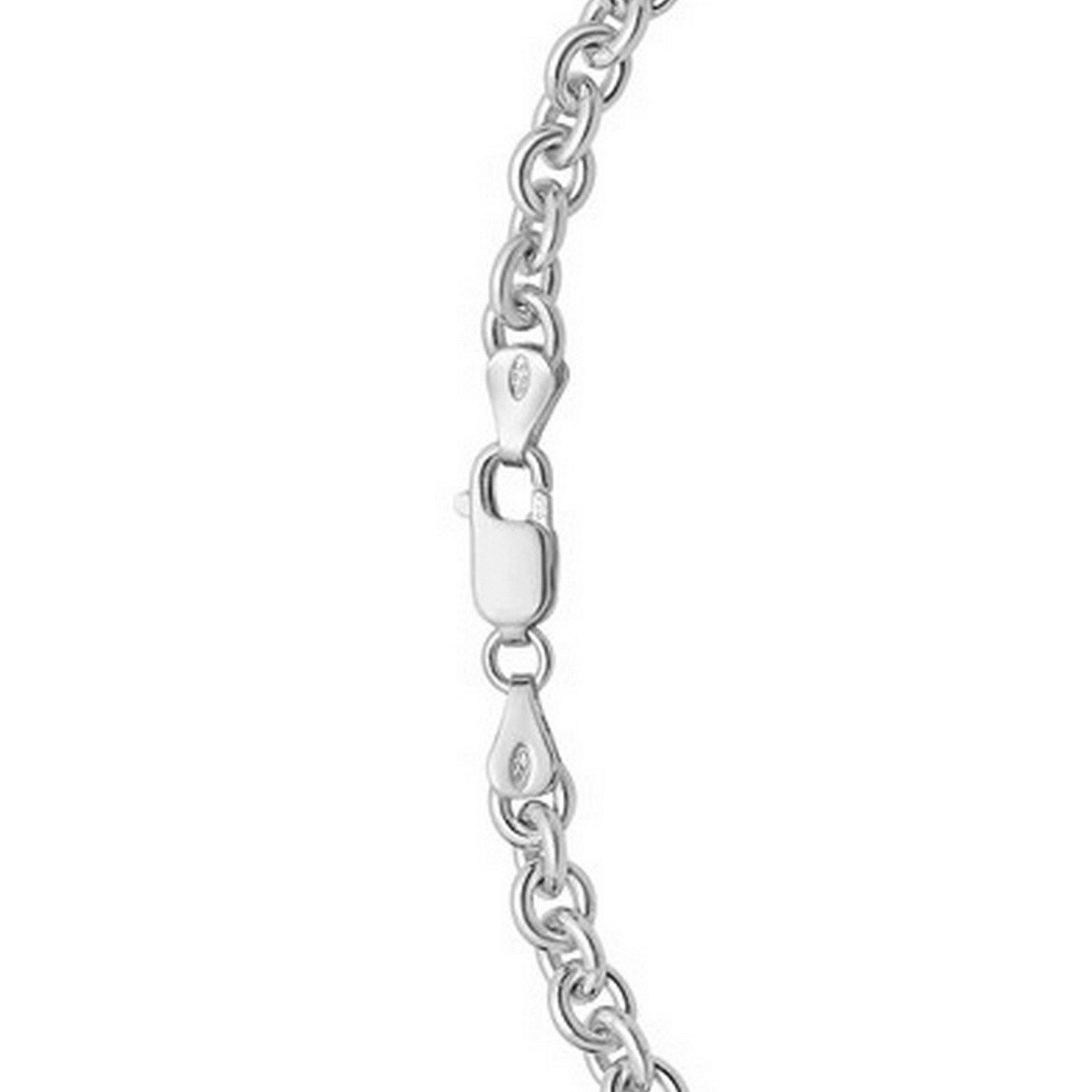 Sterling Silver Rhodium Plated Rolo Chain (5.70 mm)