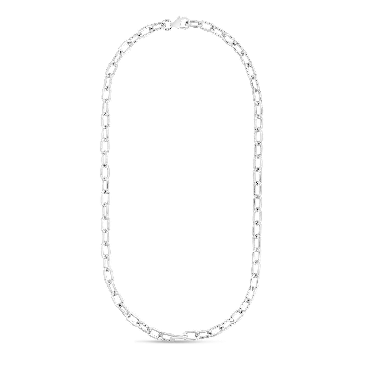 Sterling Silver Squared Paperclip Chain (10.20 mm)