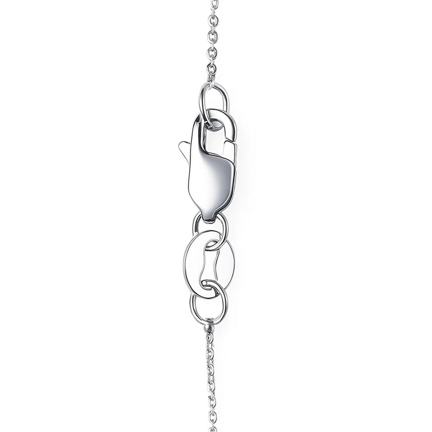 14k White Gold Cable Link Chain (0.50 mm)