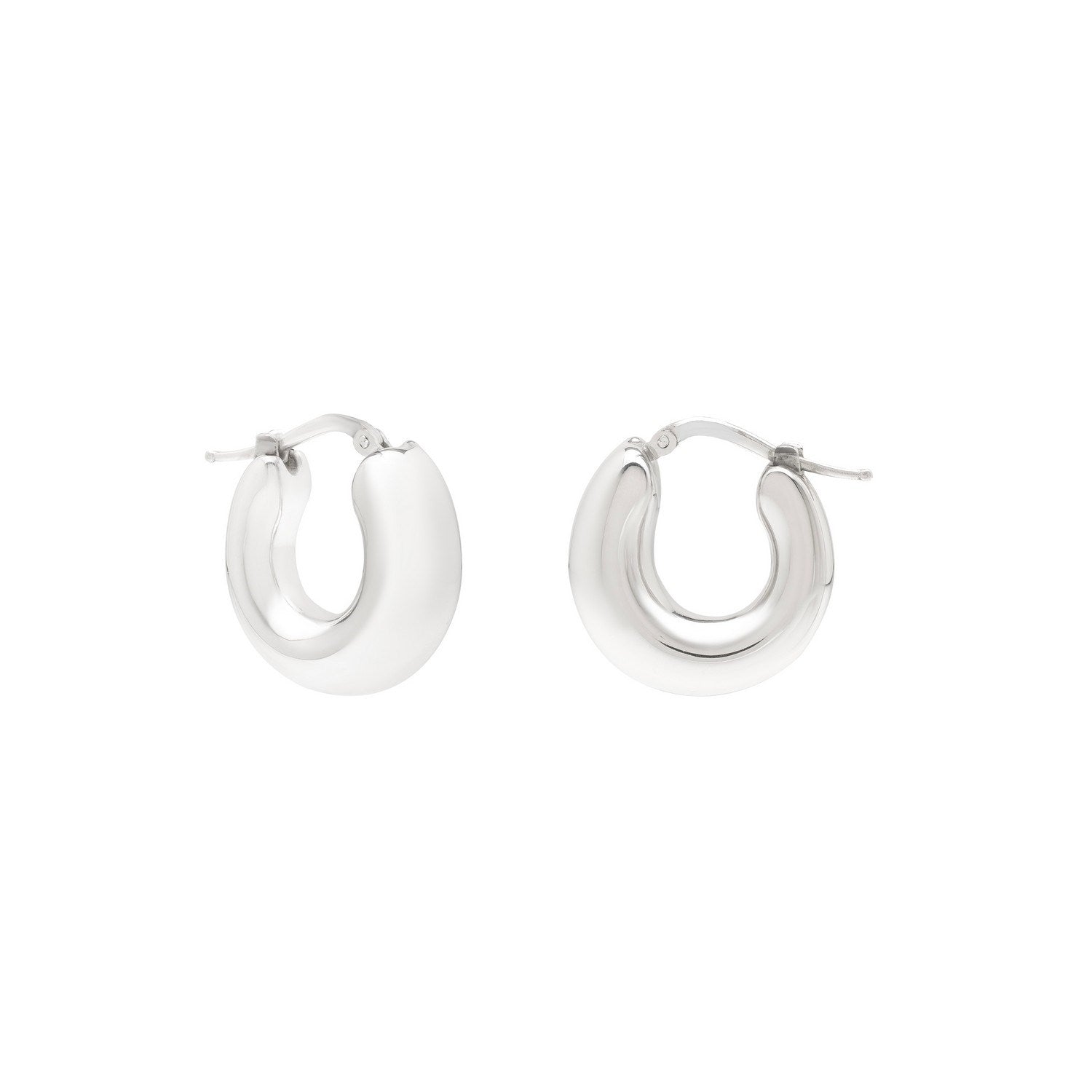 Sterling Silver Small Graduated Hoop Earrings