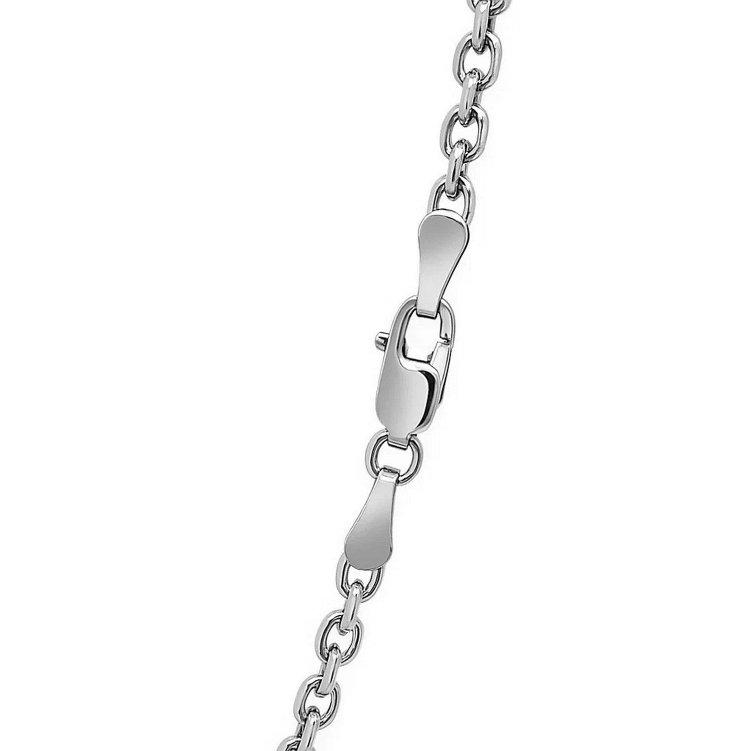 Sterling Silver Rhodium Plated French Cable Chain (3.40 mm)